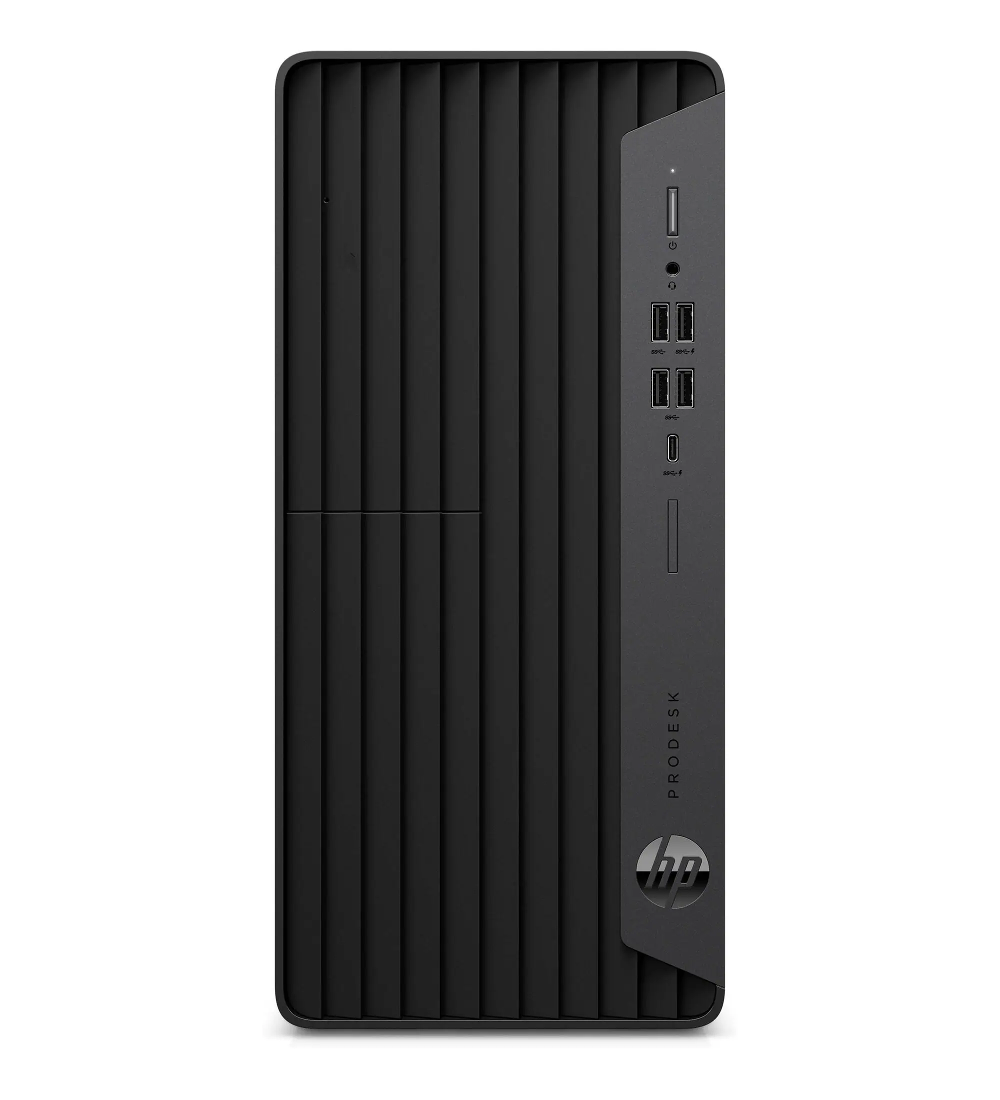Front. HP - HP 600 G6 Tower Core i9-10900 2.8GHz, 32GB, 1TB NVMe SSD, Windows 11 Pro - Black.