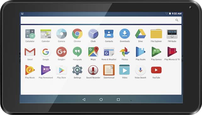 DigiLand - 7" - Tablet - 16GB - Black - Front Zoom