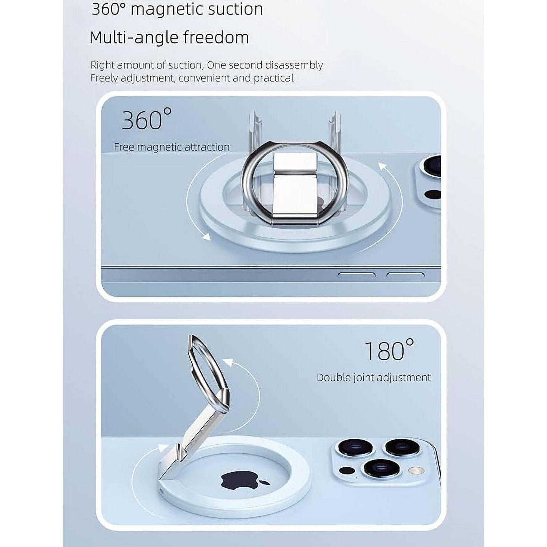 360° magnetic suction  
Multi-angle freedom  

Right amount of suction, One second disassembly  
Freely adjustment, convenient and practical  

360°  
Free magnetic attraction  

180°  
Double joint adjustment
