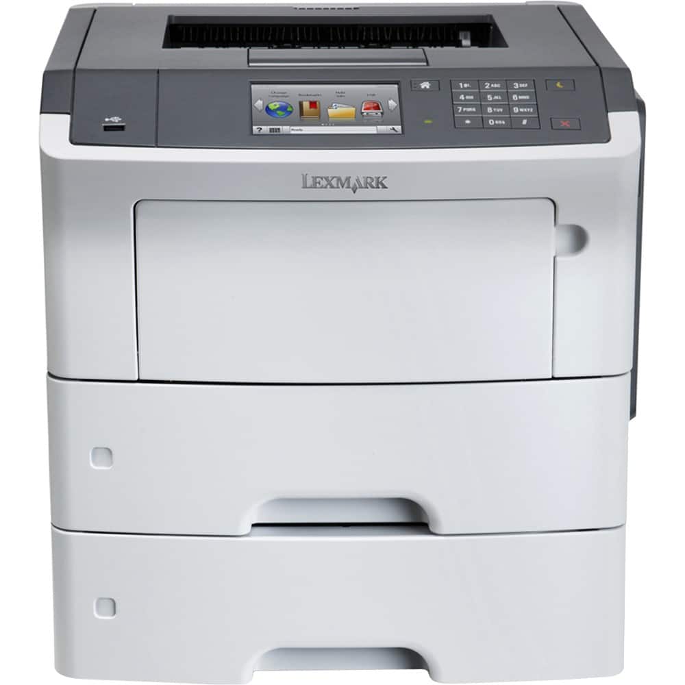 Best Buy Lexmark MS610DTN BlackandWhite Printer White MS610DTN