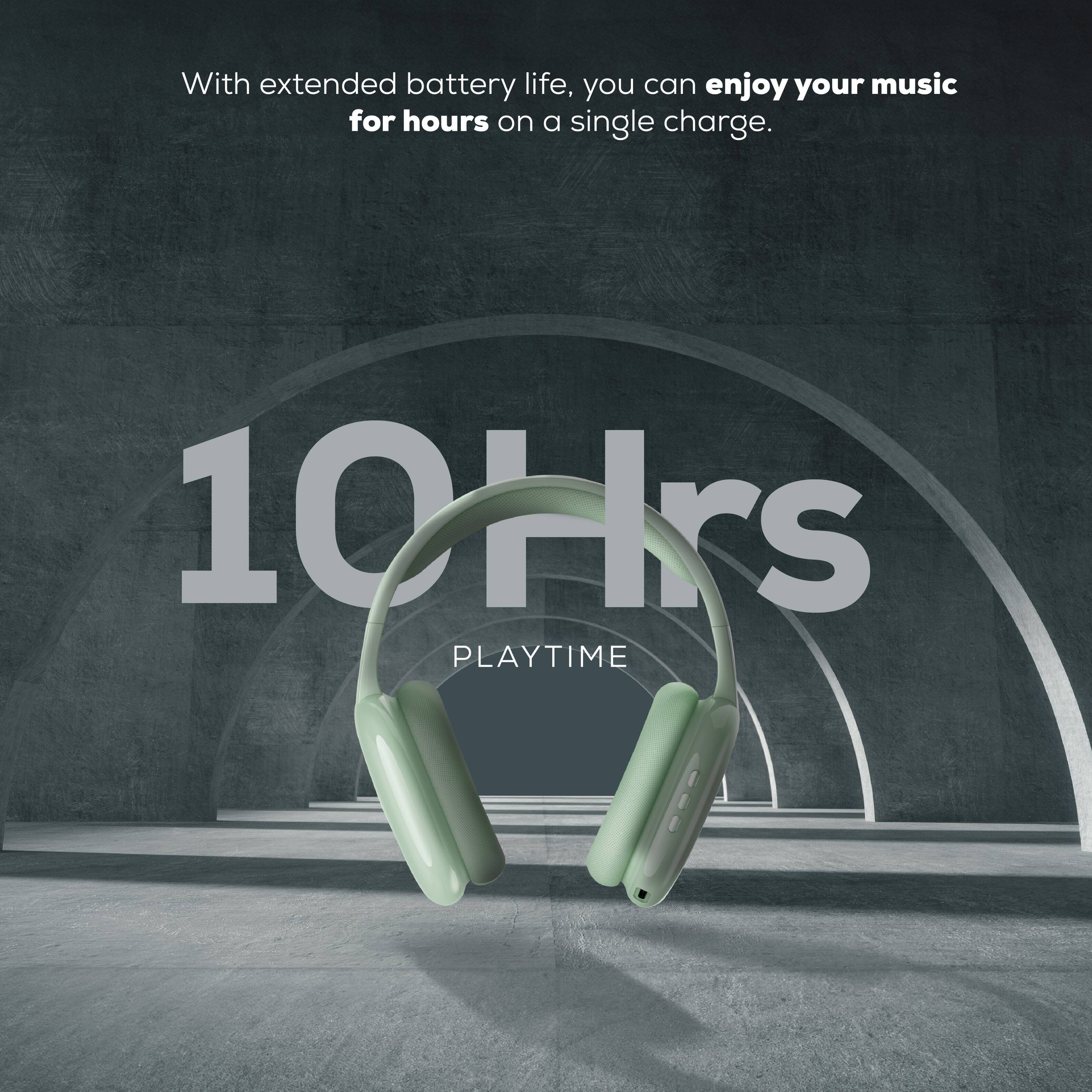 With extended battery life, you can enjoy your music for hours on a single charge.

10 Hrs PLAYTIME