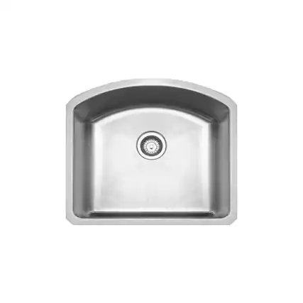Front. Whitehaus - Brushed Stainless Steel Chefhaus Series Single Bowl Undermount Sink - Silver.