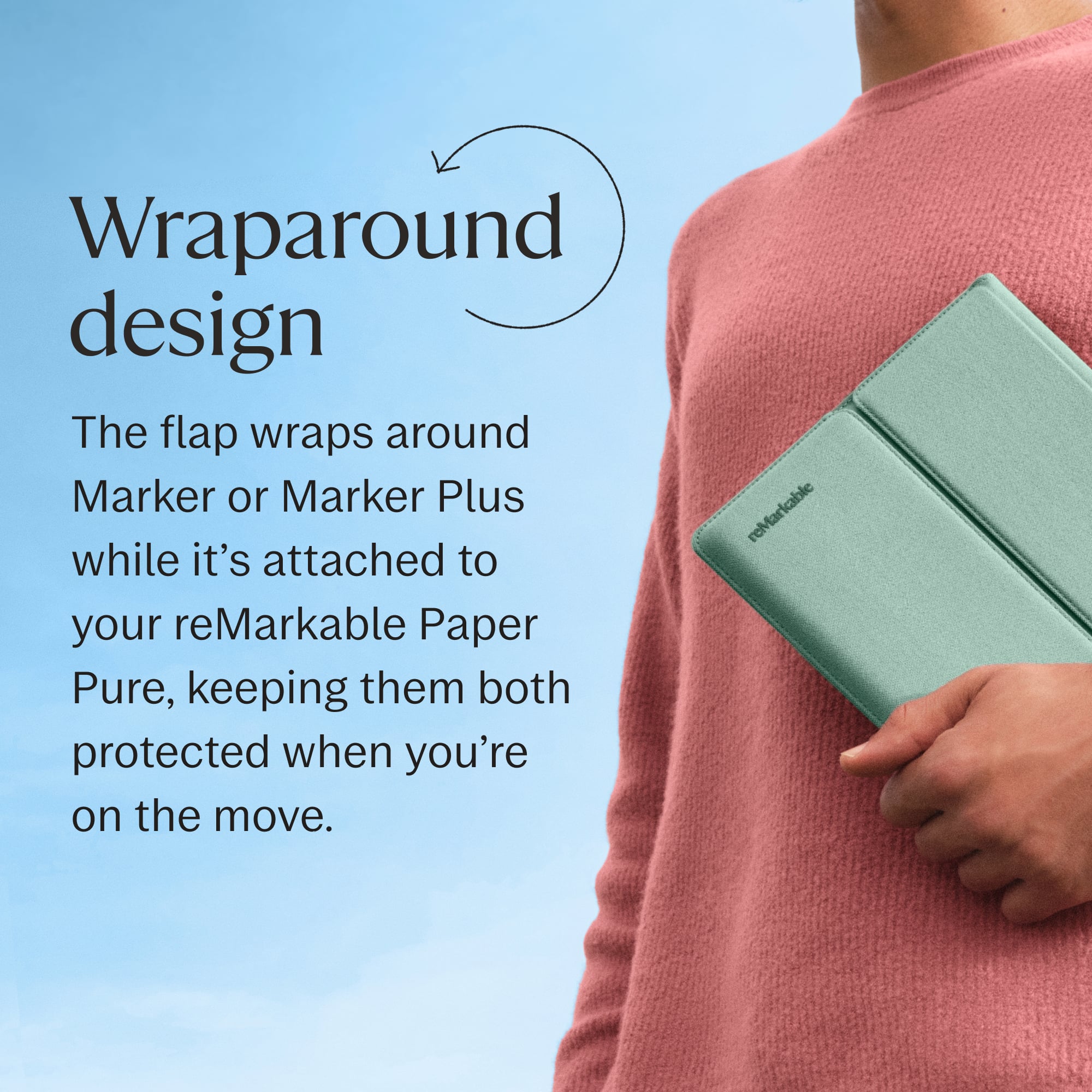 Sleeve Folio for reMarkable Paper Pure Mist Green RM15A-1002NW