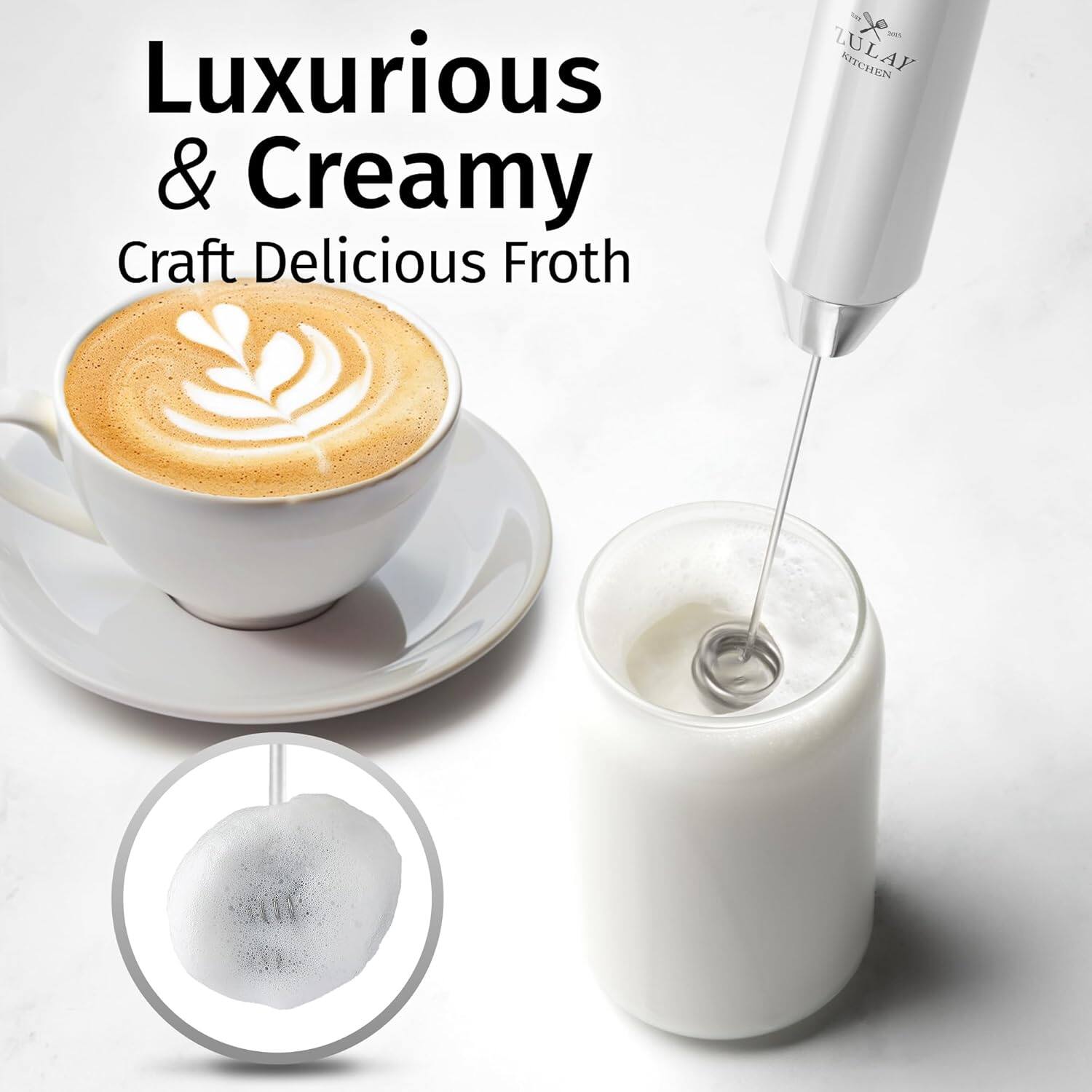 Luxurious & Creamy  
Craft Delicious Froth  

ZULAY KITCHEN