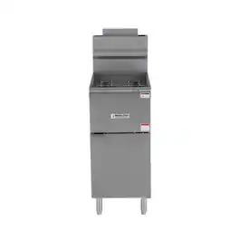 Magic Chef - 21 Qt. 40 lb. Commercial Natural Gas Fryer - 90, 000 BTU - Stainless Steel