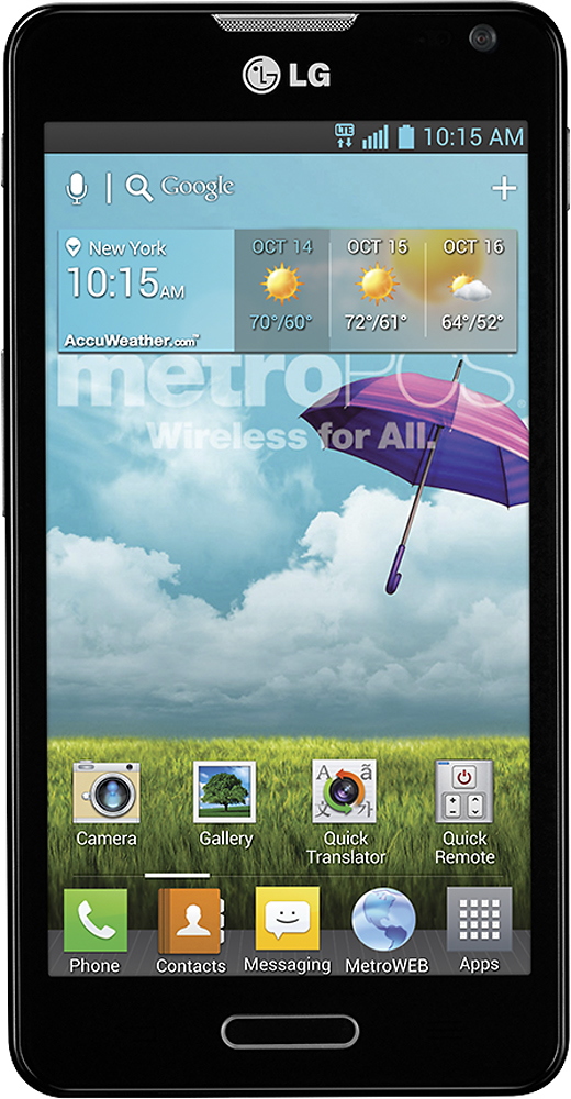 MetroPCS LG Optimus F6 4G No-Contract Cell Phone Black +11 - Best  Buy