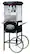 Angle. Great Northern Popcorn - 48-Cup Lincoln Popper Popcorn Maker with Cart - Black.