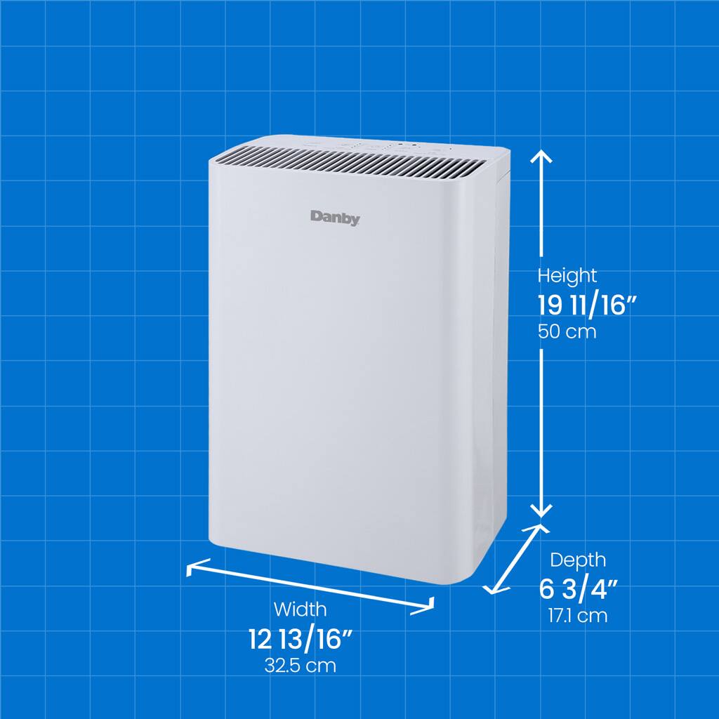 Danby Height: 19 11/16" (50 cm)
Danby Width: 12 13/16" (32.5 cm)
Danby Depth: 6 63/4" (17.1 cm)