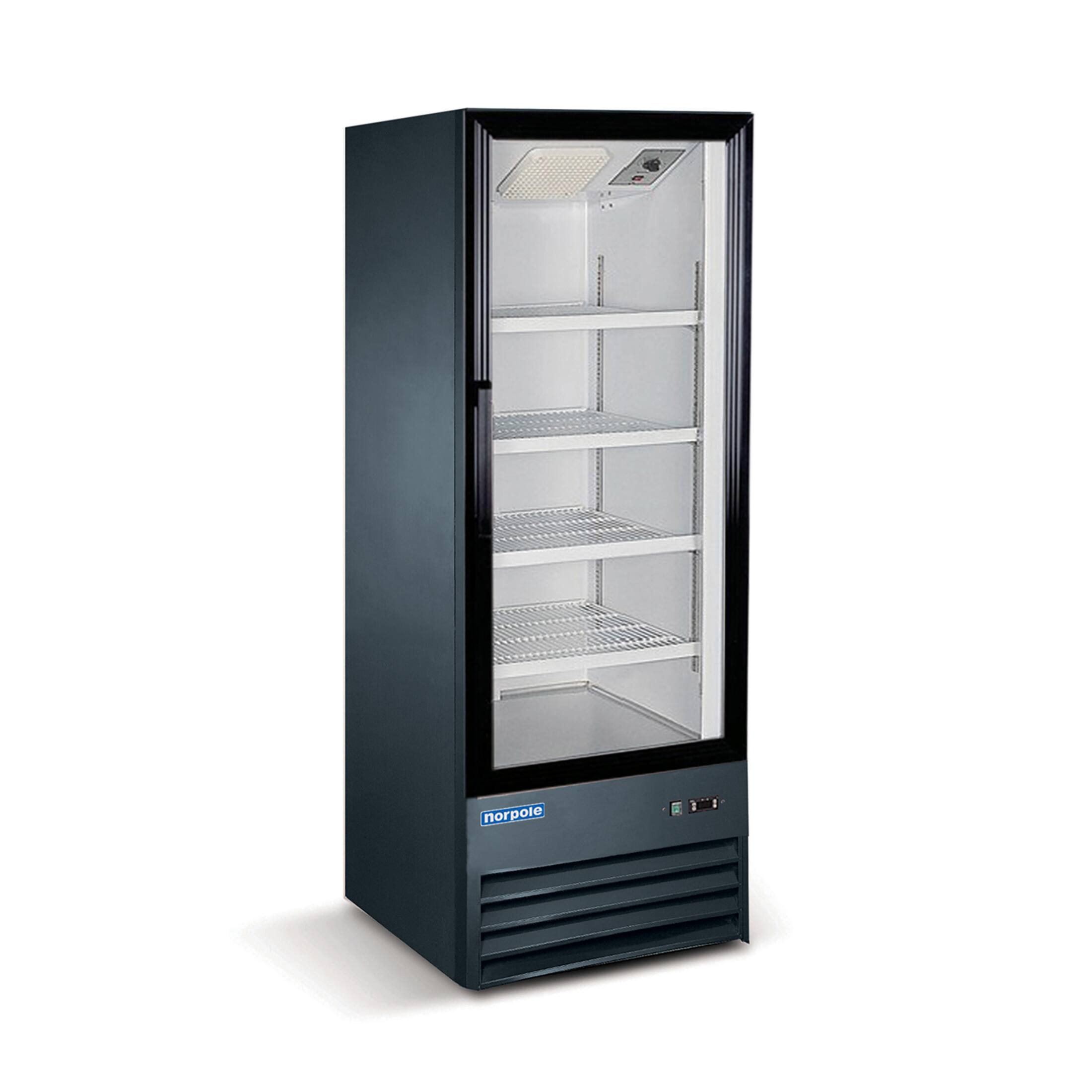 Alt View 4. Magic Chef - Commercial 9 cu. ft. Single Door Merchandiser Refrigerator in Black - Black.