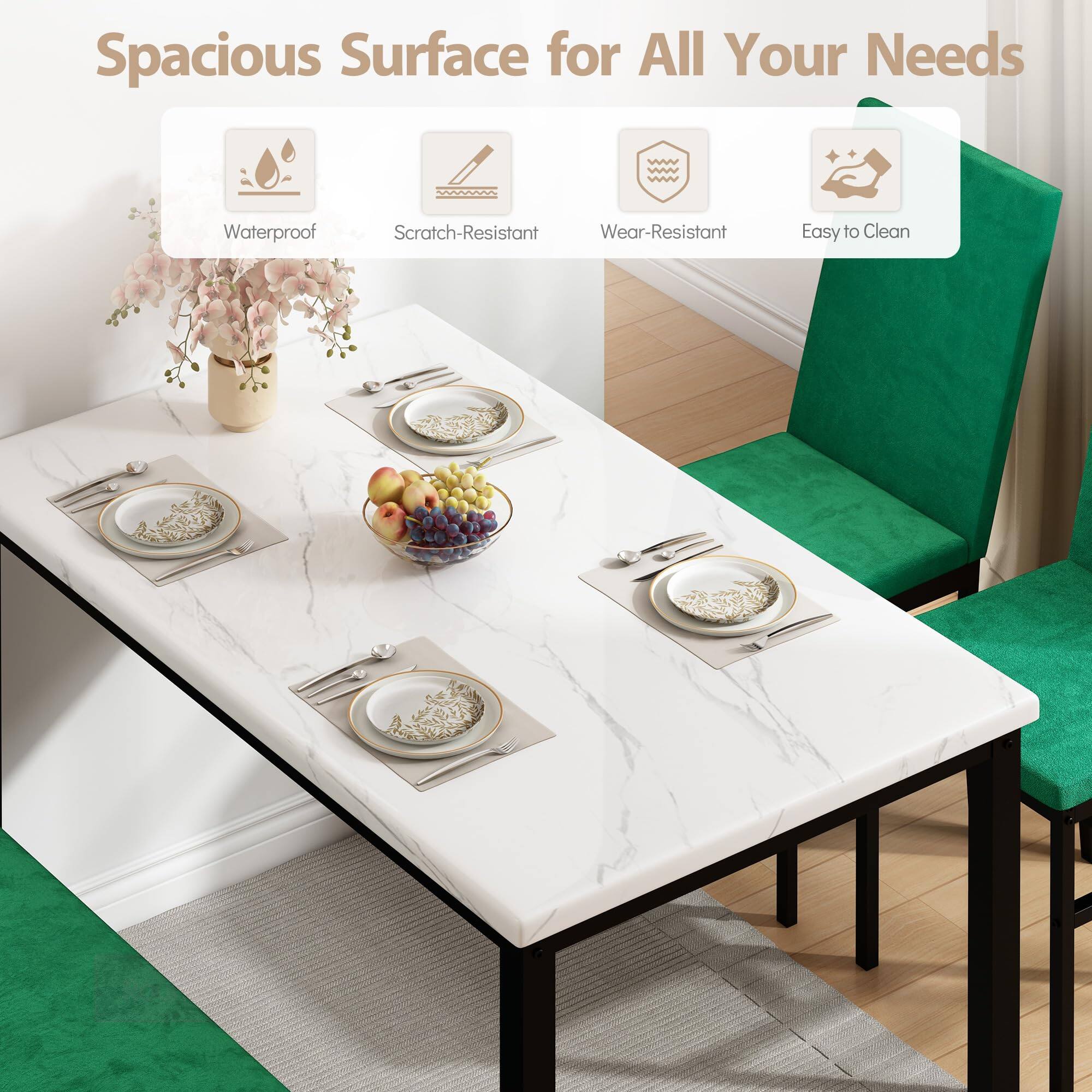 Spacious Surface for All Your Needs  
Waterproof  
Scratch-Resistant  
Wear-Resistant  
Easy to Clean