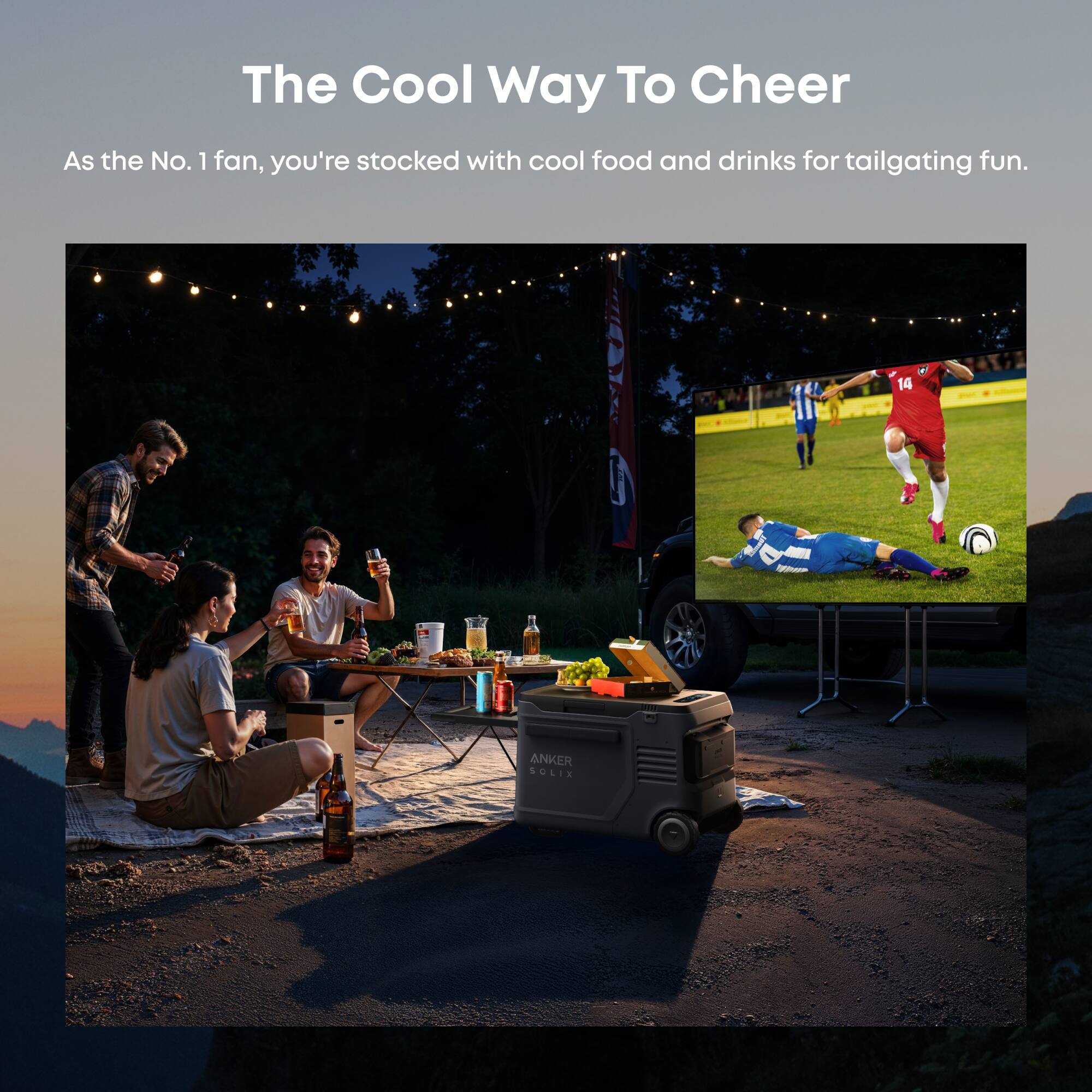 The Cool Way To Cheer

As the No. 1 fan, you're stocked with cool food and drinks for tailgating fun.