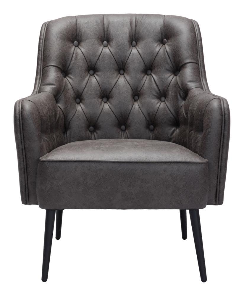 Hivvago - Tasmania Accent Chair - Vintage Black