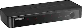 Rocketfish™ - 4-Input 8K Ultra High Speed HDMI 2.1 Switch - Black