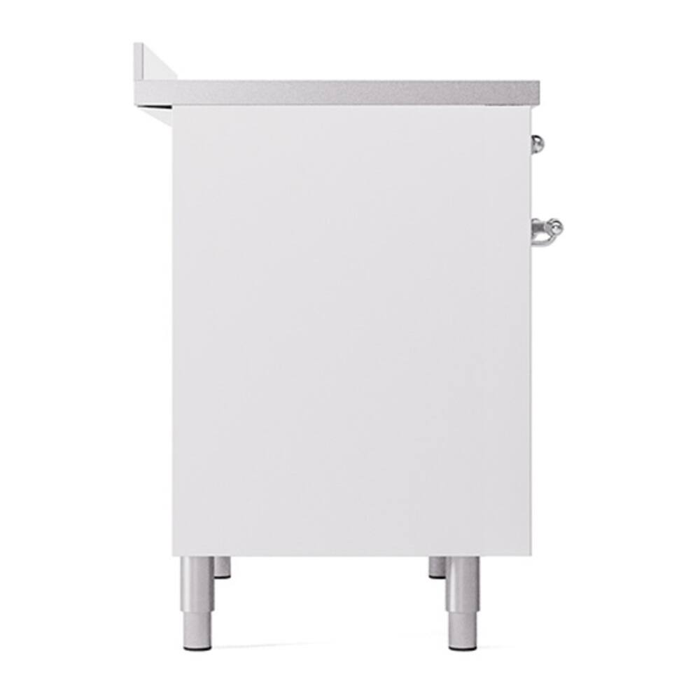 Alt View 3. ILVE - ILVE Nostalgie II 40 inch Induction Range with 6 Induction Elements (White) - White.