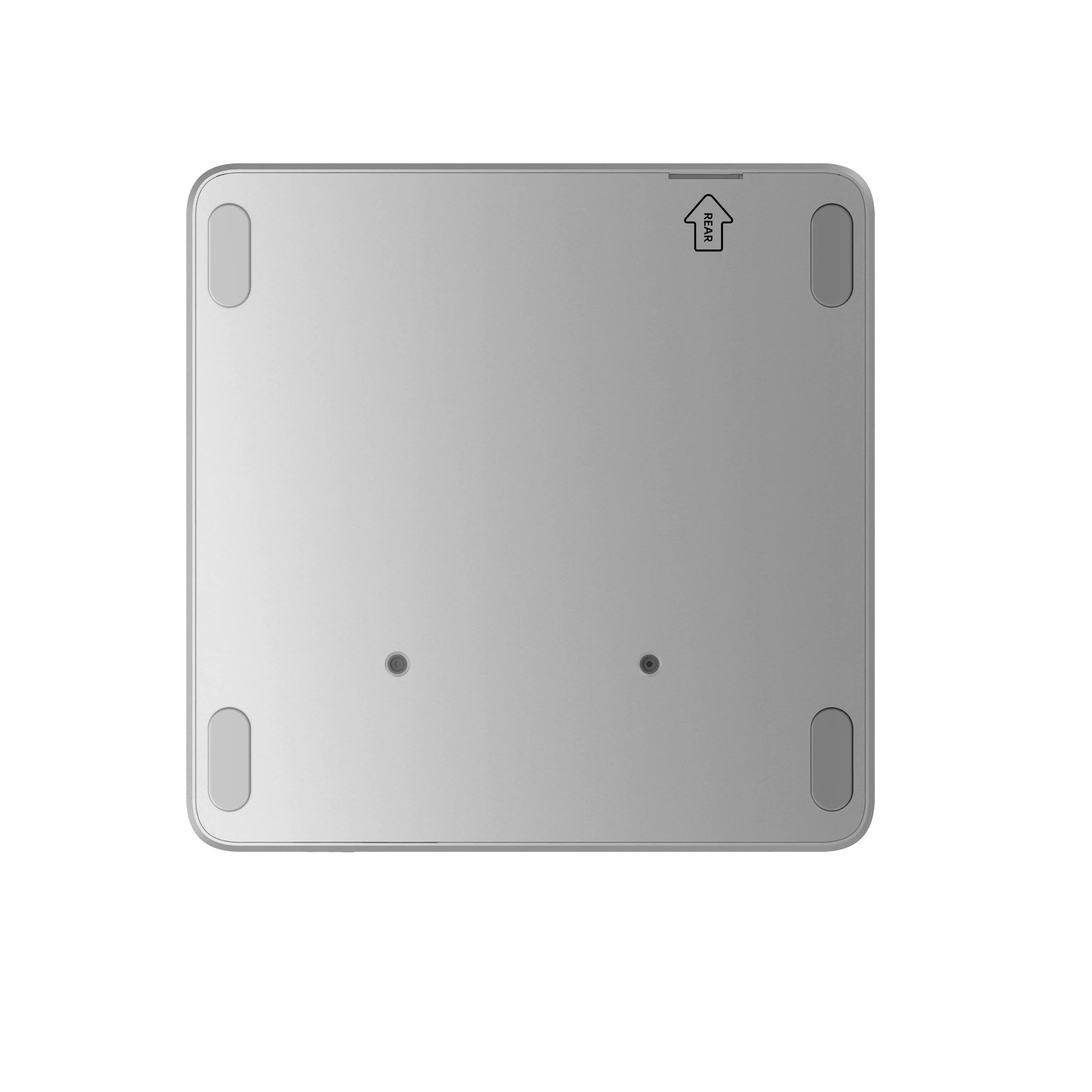 Back. Minisforum - M2 Air Mini PC, Barebone, Intel Core 3 processor 304 (5C/5T, 4.3GHz), Intel Graphics - silver.