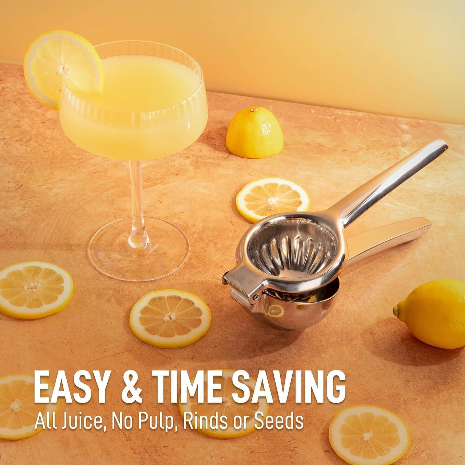 EASY & TIME SAVING  
All Juice, No Pulp, Rinds or Seeds