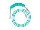 Front. HyperX - HyperX USB-C Coiled Cable Light Green-White - Light Green.