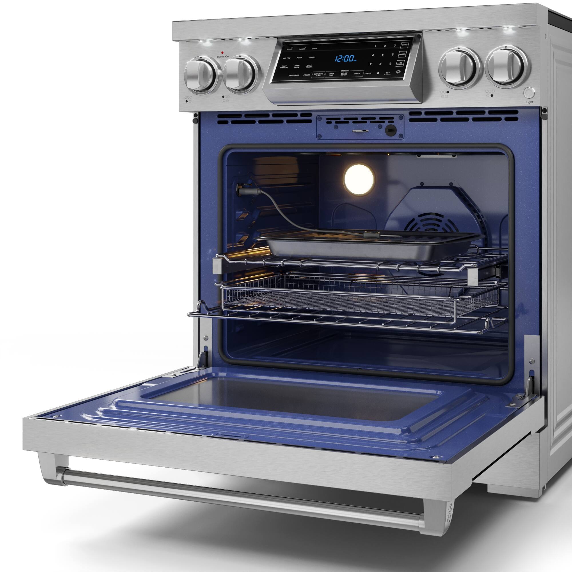 Alt View 12. Thor Kitchen - Gordon Ramsay Series by Thor Kitchen 4.55 Cu. Ft Freestanding Electric Range - Stainless Steel.