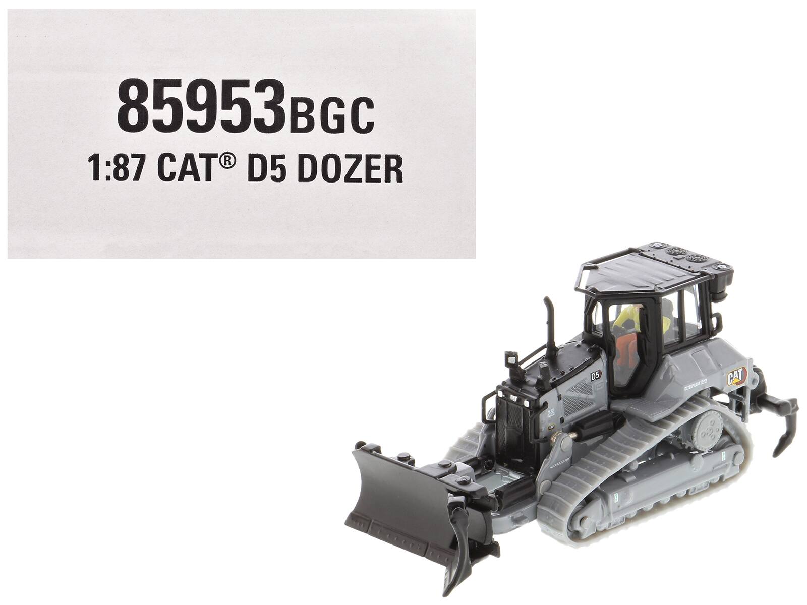 "CAT Caterpillar D5 Track-Type Dozer ""Centennial"" Gray with Operator 1/87 (HO) Scale Diecast Model by Diecast Masters" price history on PriceWatchPro