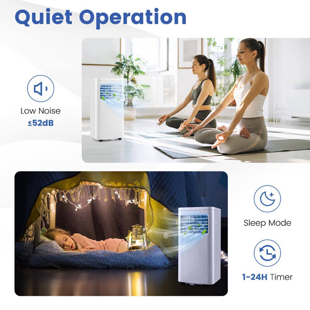 Quiet Operation  
Low Noise <52dB  
Sleep Mode  
1-24H Timer