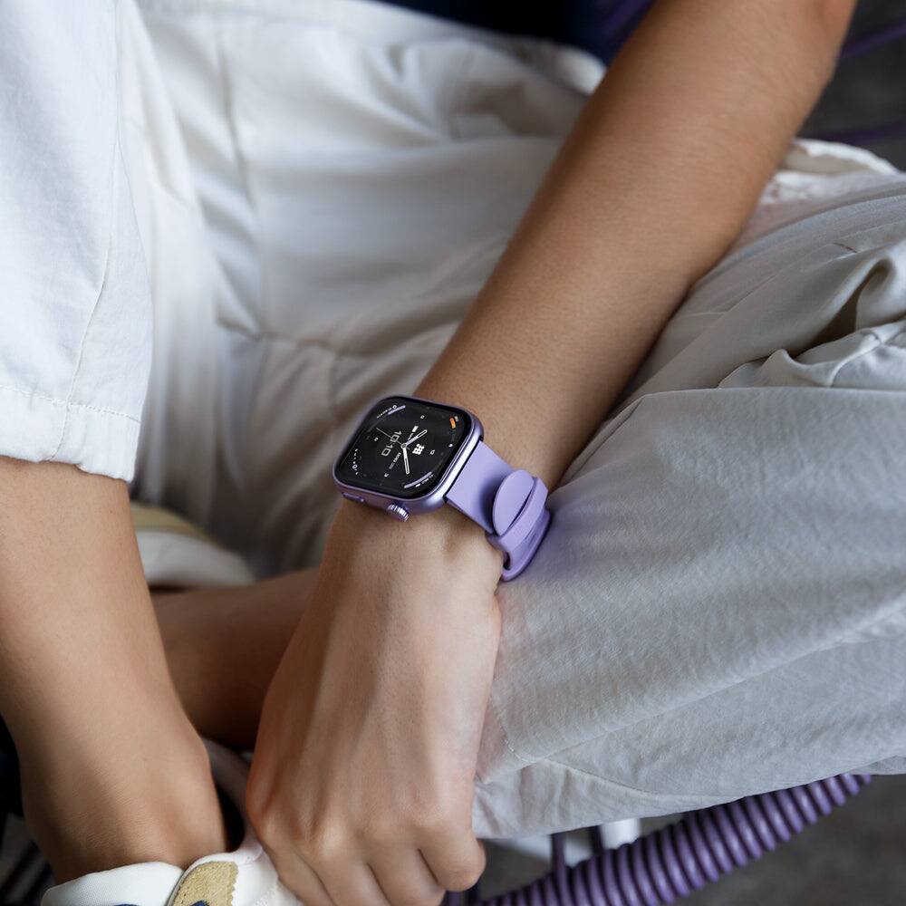 Back. Cubitt - Cubitt VIVA 2 Smartwatch / Fitness Tracker with 1.85" Touch AMOLED Screen - Purple.