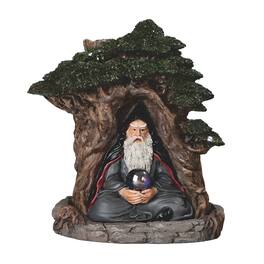 FC Design - 7"H Wizard Under Tree Cone Burner Computer Desk Tabletop Decoration - Multi-Color