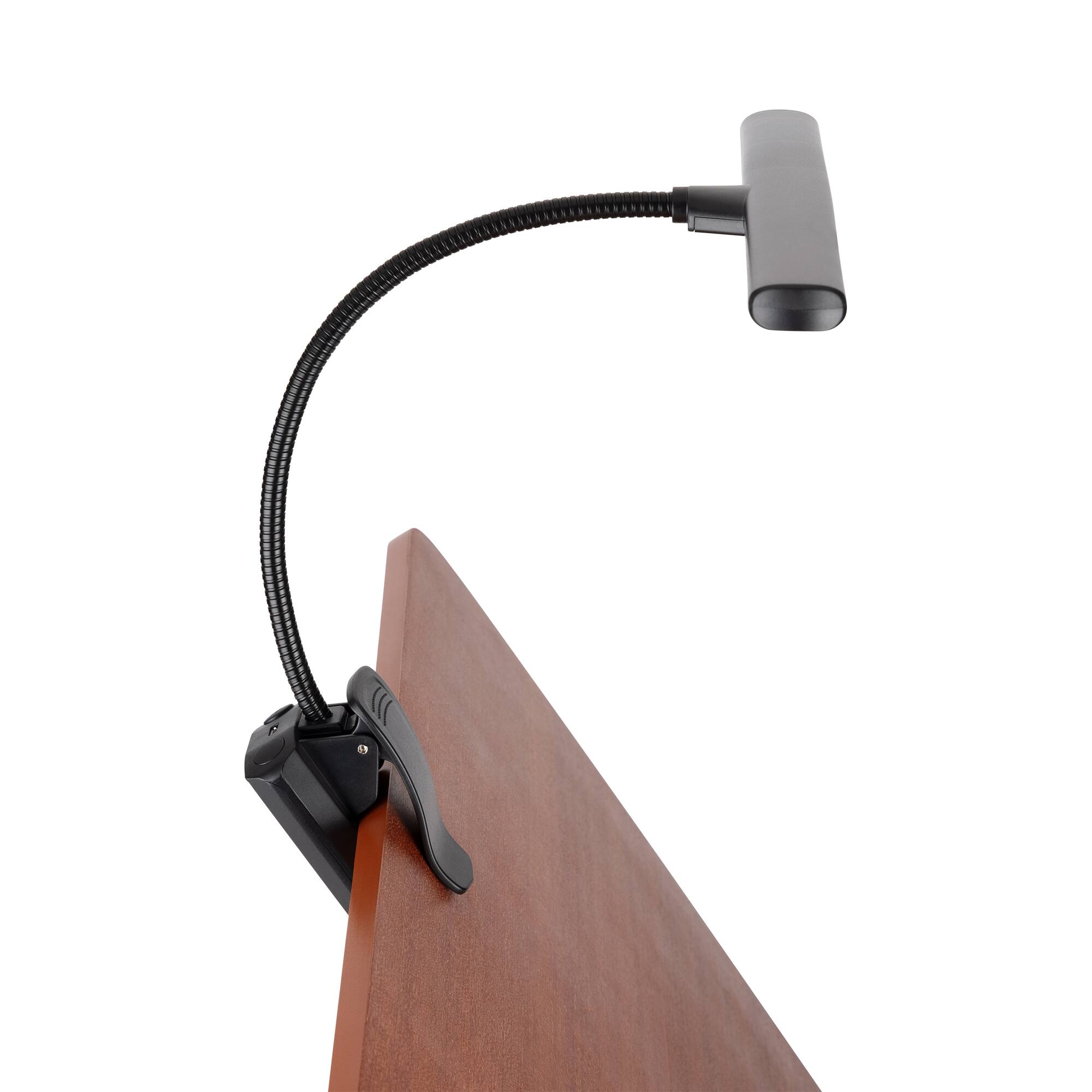 Alt View 7. On Stage Stands - On-Stage LED518 USB-Rechargeable Orchestra Light (Sheet-Music-Stand Lighting, Tabletop Base, Adjustable Gooseneck, High- - Black.