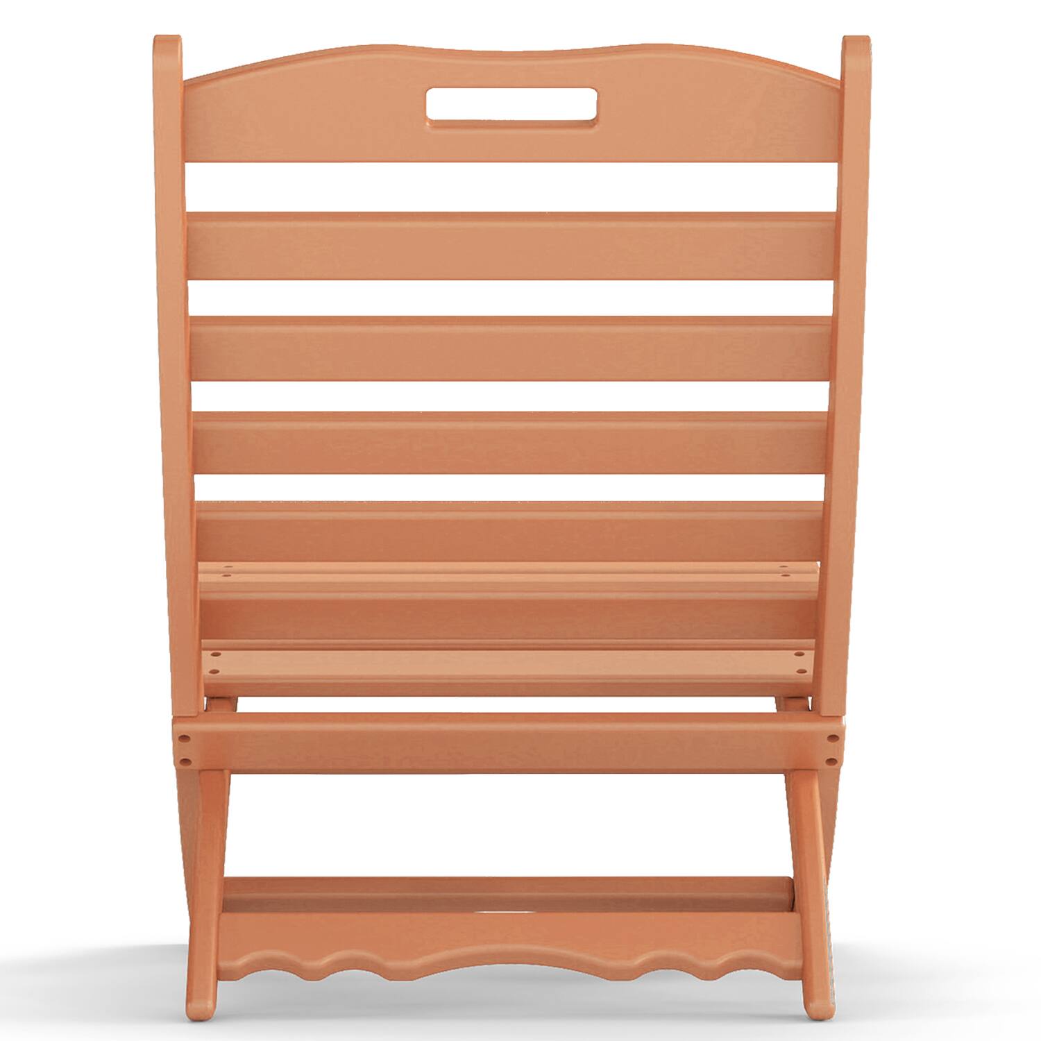 Alt View 1. FODINGHILL - Folding Xavier Wave Chairs , Portable HDPE Adirondack Chairs, All-Weather Outdoor Chairs - Teak.