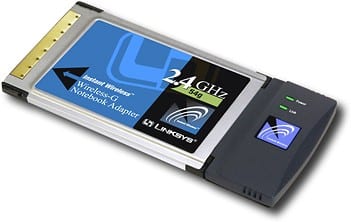 Angle Standard. Cisco Linksys - 802.11g Wireless Notebook Card.