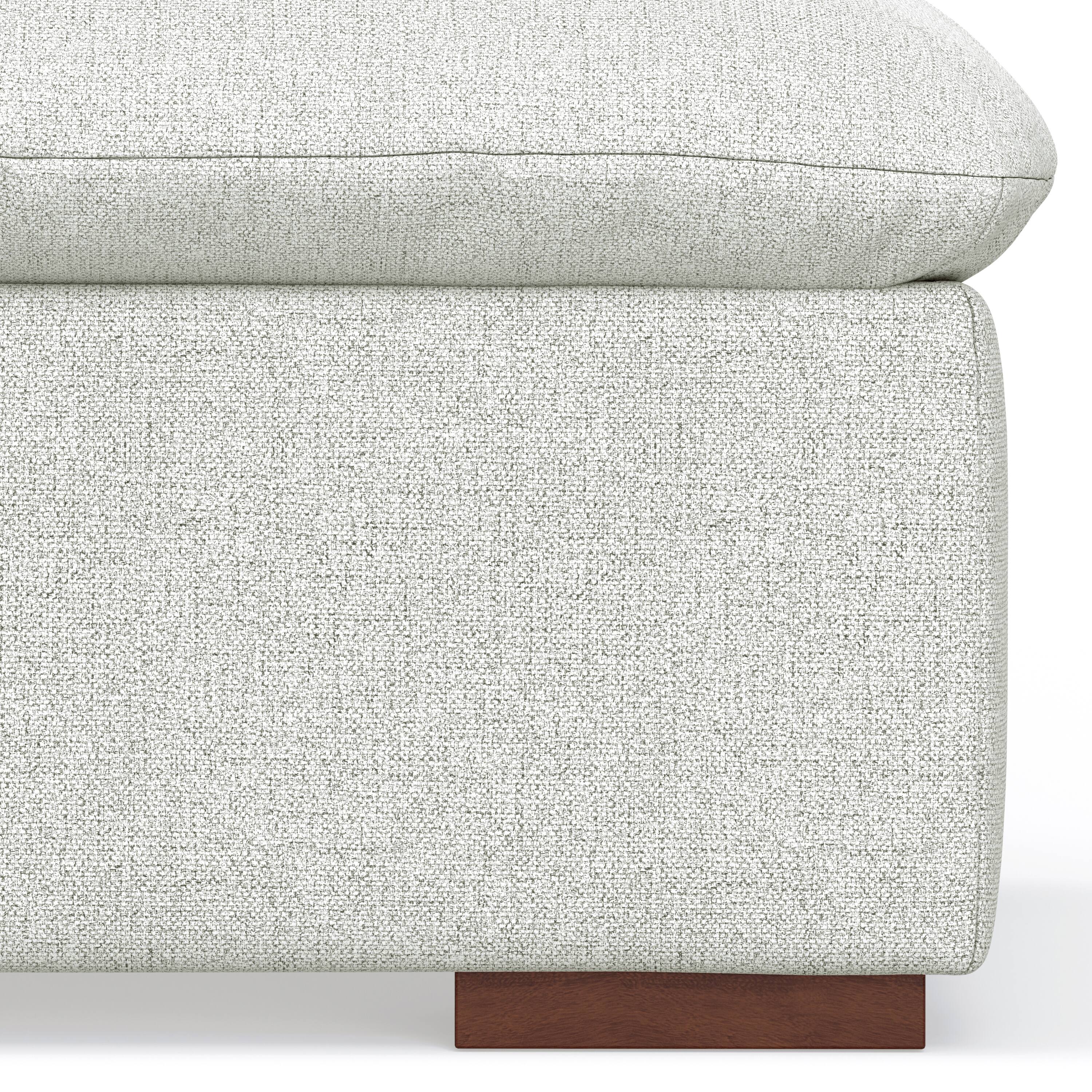 Alt View 6. Simpli Home - Jasmine Ottoman in Performance Fabric - Cloud Grey.