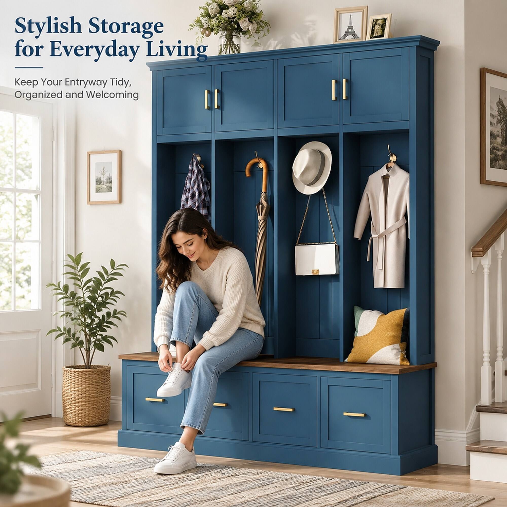 Stylish Storage for Everyday Living  
Keep Your Entryway Tidy, Organized and Welcoming