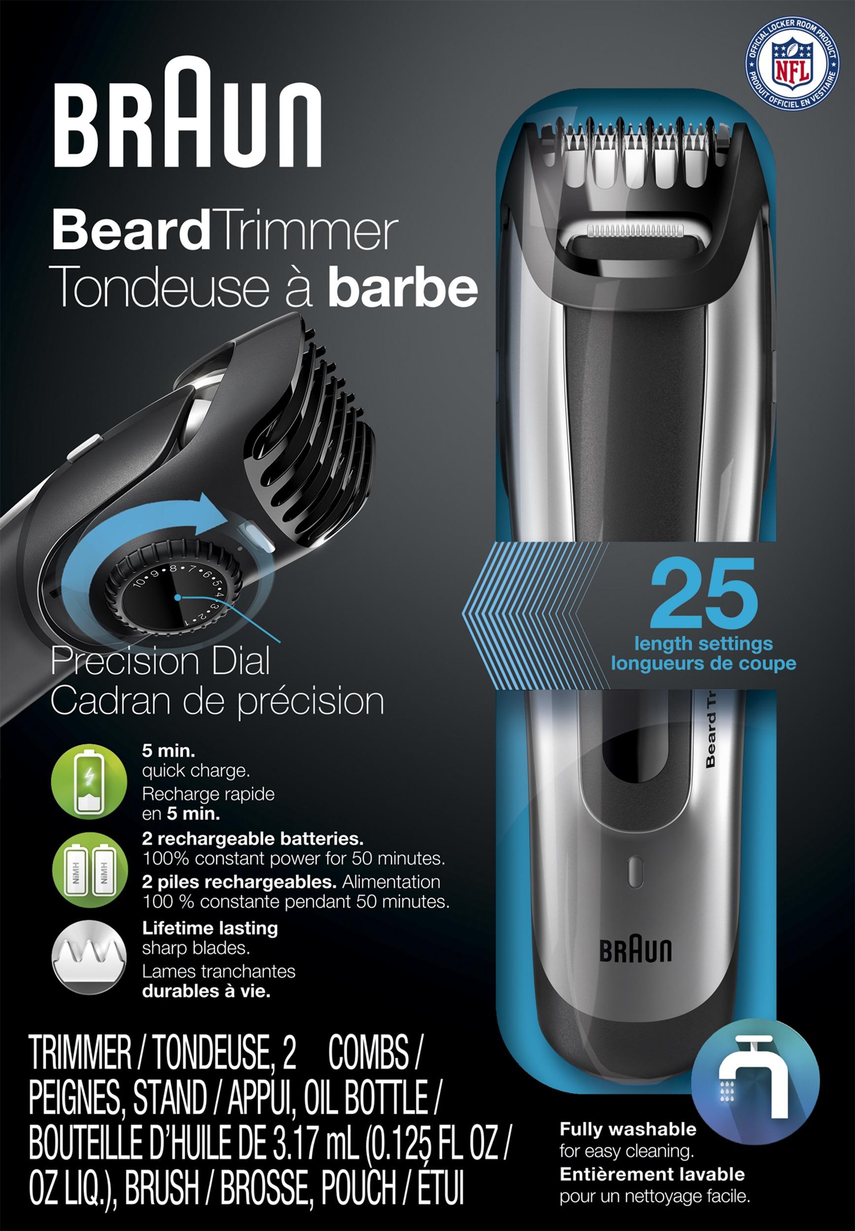 braun beard trimmer bt5090 charger
