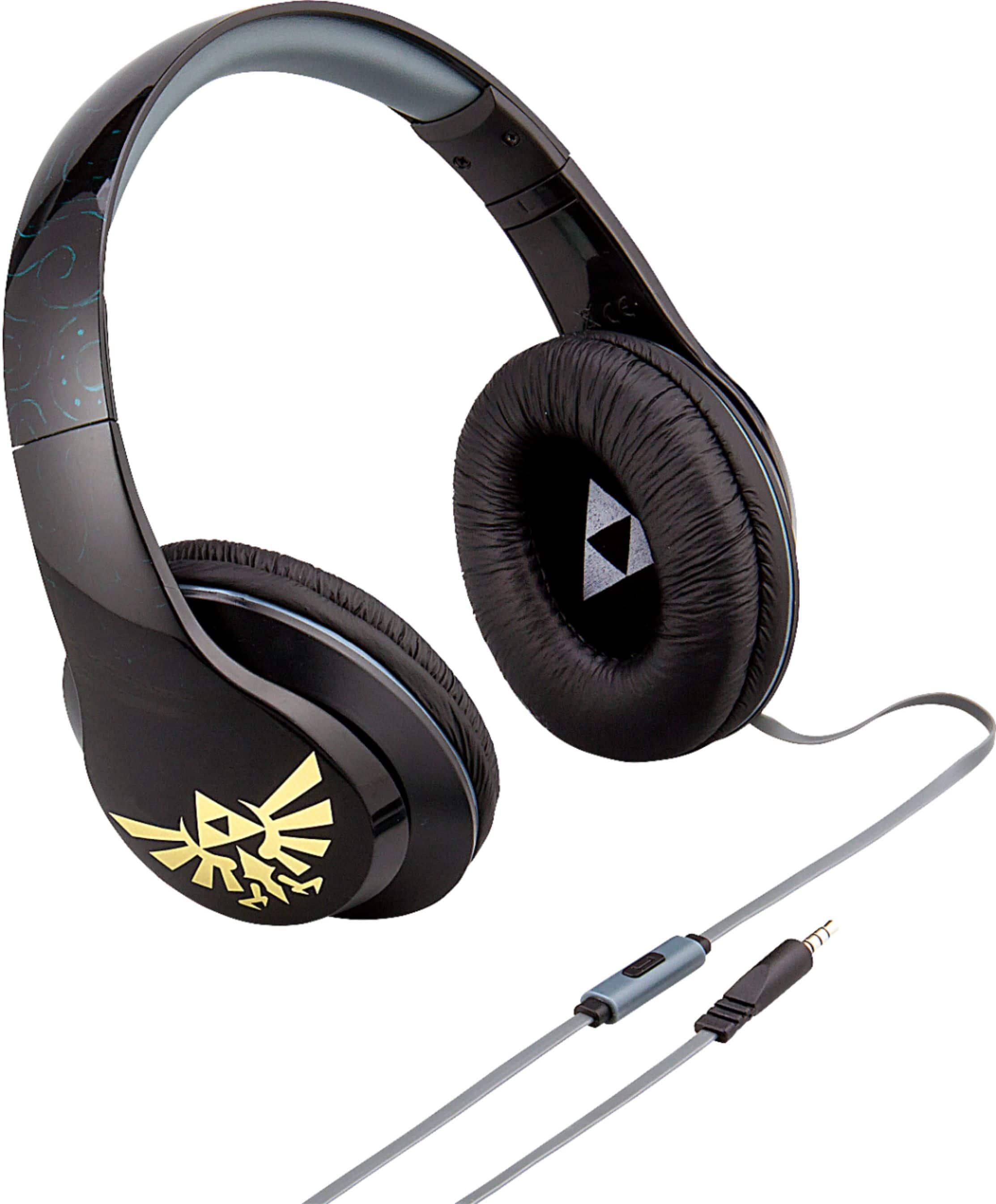 Angle. KIDdesigns - eKids Zelda Co Branded Headphones - Black.