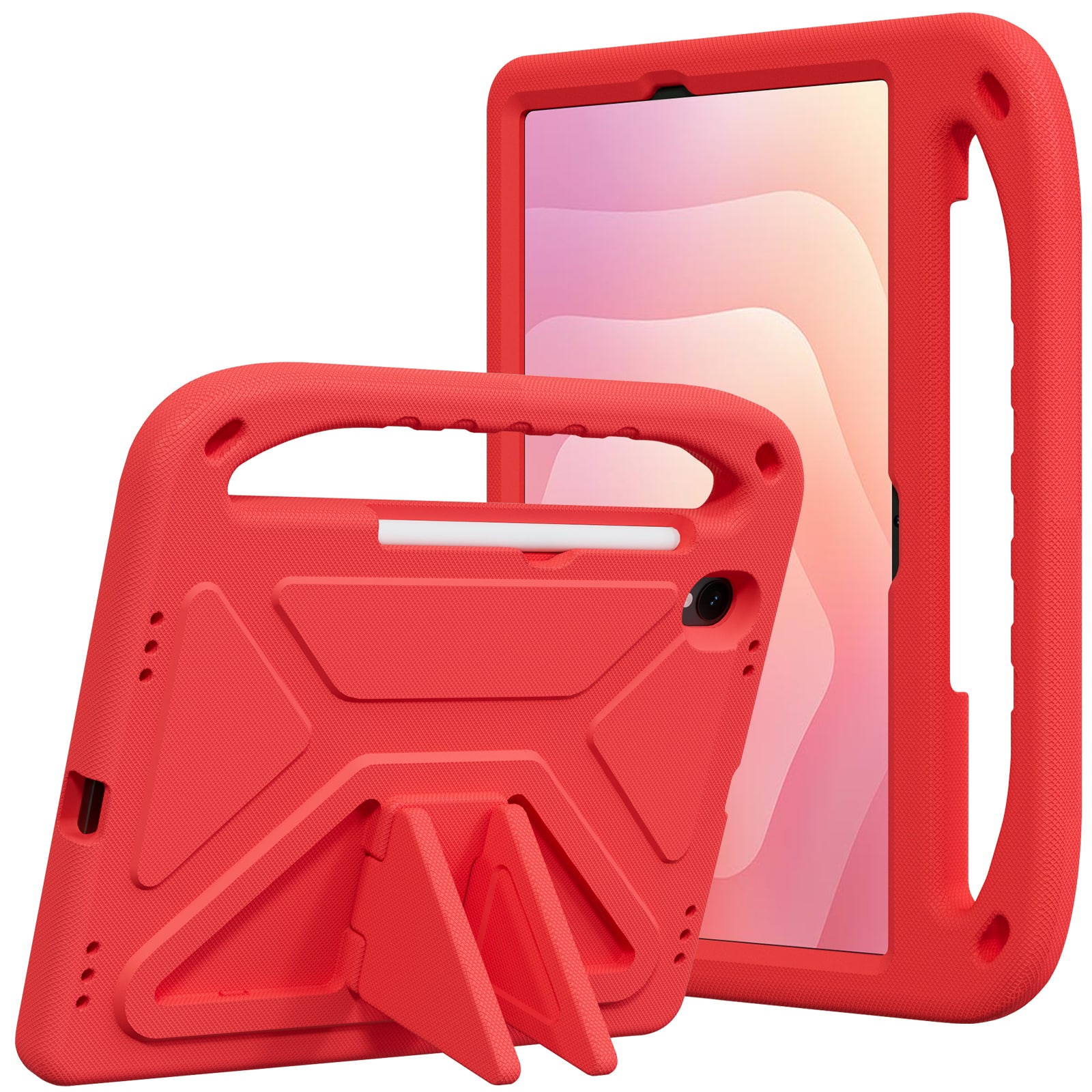 UUCOVER - Lightweight EVA Case for Samsung Galaxy Tab S11 11-inch 2025 SM-X730 X736B Shockproof Handle Kickstand Anti-Slip Cover - Red price history on PriceWatchPro