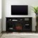 Alt View Zoom 12. Walker Edison - Tall Glass Two Door Soundbar Storage Fireplace TV Stand for Most TVs Up to 65" - Black.