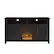 Front. Walker Edison - 58" Tall Glass Two Door Soundbar Storage Fireplace TV Stand for Most TVs Up to 65" - Espresso.