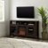 Alt View Zoom 2. Walker Edison - 58" Tall Glass Two Door Soundbar Storage Fireplace TV Stand for Most TVs Up to 65" - Espresso.