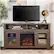 Alt View 17. Walker Edison - 58" Tall Glass Two Door Soundbar Storage Fireplace TV Stand for Most TVs Up to 65" - Espresso.