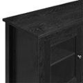 Alt View Zoom 12. Walker Edison - Traditional Two Glass Door Fireplace TV Stand for Most TVs up to 65" - Black.