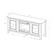 Alt View 19. Walker Edison - 58" Transitional Two Glass Door Fireplace TV Stand for Most TVs up to 65" - Black.