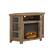 Angle. Walker Edison - Glass Two Door Corner Fireplace TV Stand for Most TVs up to 55" - Barnwood.