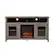 Front. Walker Edison - 58" Tall Glass Two Door Soundbar Storage Fireplace TV Stand for Most TVs Up to 65" - Driftwood.