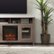 Alt View Zoom 13. Walker Edison - Tall Glass Two Door Soundbar Storage Fireplace TV Stand for Most TVs Up to 65" - Driftwood.