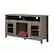 Left. Walker Edison - 58" Tall Glass Two Door Soundbar Storage Fireplace TV Stand for Most TVs Up to 65" - Driftwood.