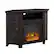Angle. Walker Edison - Glass Two Door Corner Fireplace TV Stand for Most TVs up to 55" - Espresso.