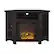 Front Zoom. Walker Edison - Glass Two Door Corner Fireplace TV Stand for Most TVs up to 55" - Espresso.