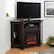 Alt View Zoom 15. Walker Edison - Glass Two Door Corner Fireplace TV Stand for Most TVs up to 55" - Espresso.
