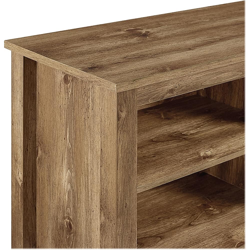 Alt View 11. Walker Edison - Modern 70" Open 6 Cubby Storage TV Stand for TVs up to 80" - Barnwood.