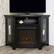 Alt View 11. Walker Edison - Glass Two Door Corner Fireplace TV Stand for Most TVs up to 55" - Black.