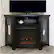 Alt View 14. Walker Edison - Glass Two Door Corner Fireplace TV Stand for Most TVs up to 55" - Black.